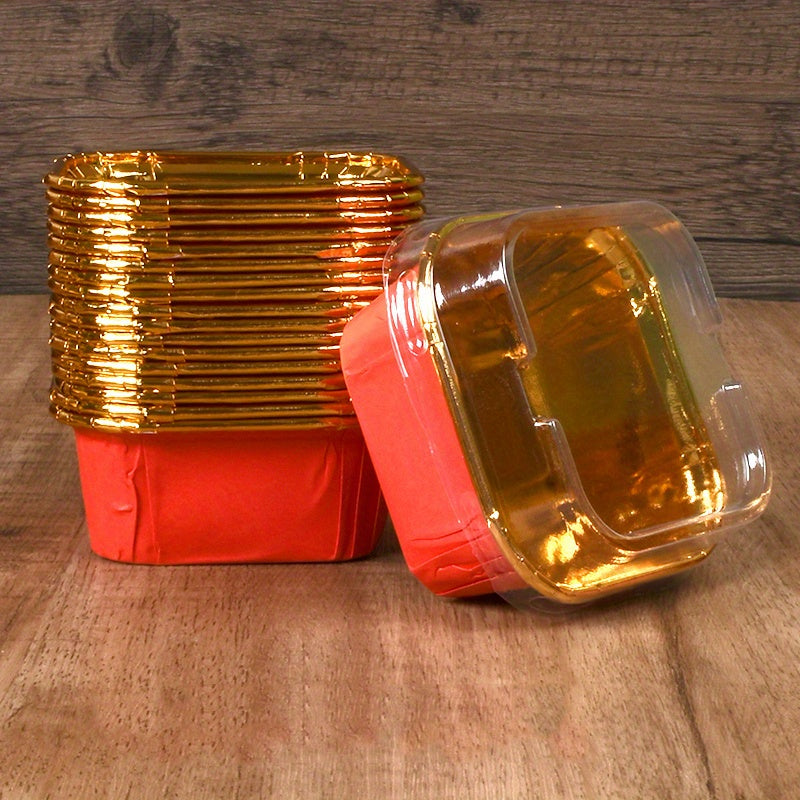 METALLIC BROWNIE BAKE&SERVE WITH LID