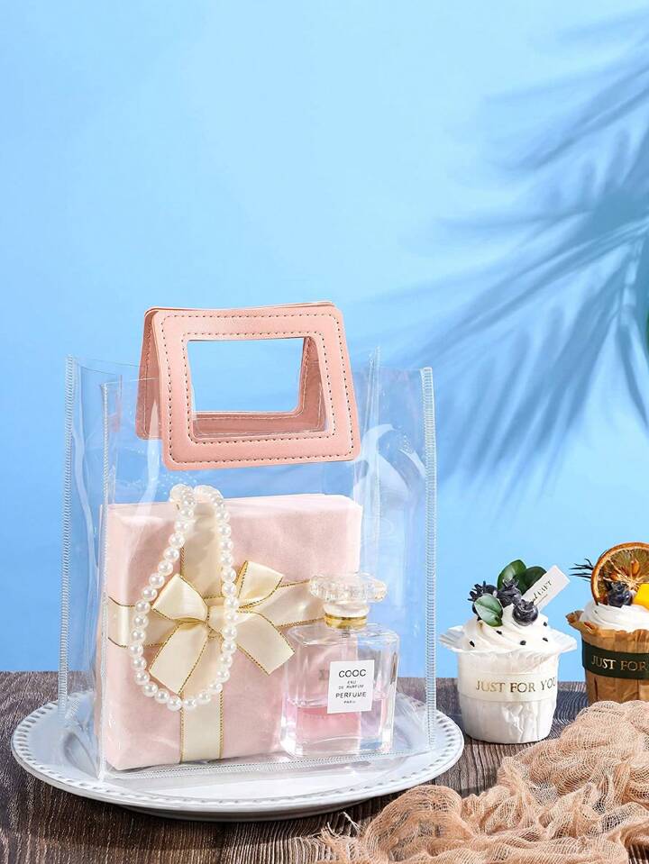 CLEAR GIFT BAG WITH HANDLE