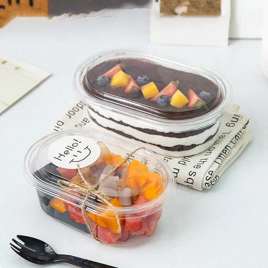 OVAL DESSERT CONTAINER / TIRAMISU BOX