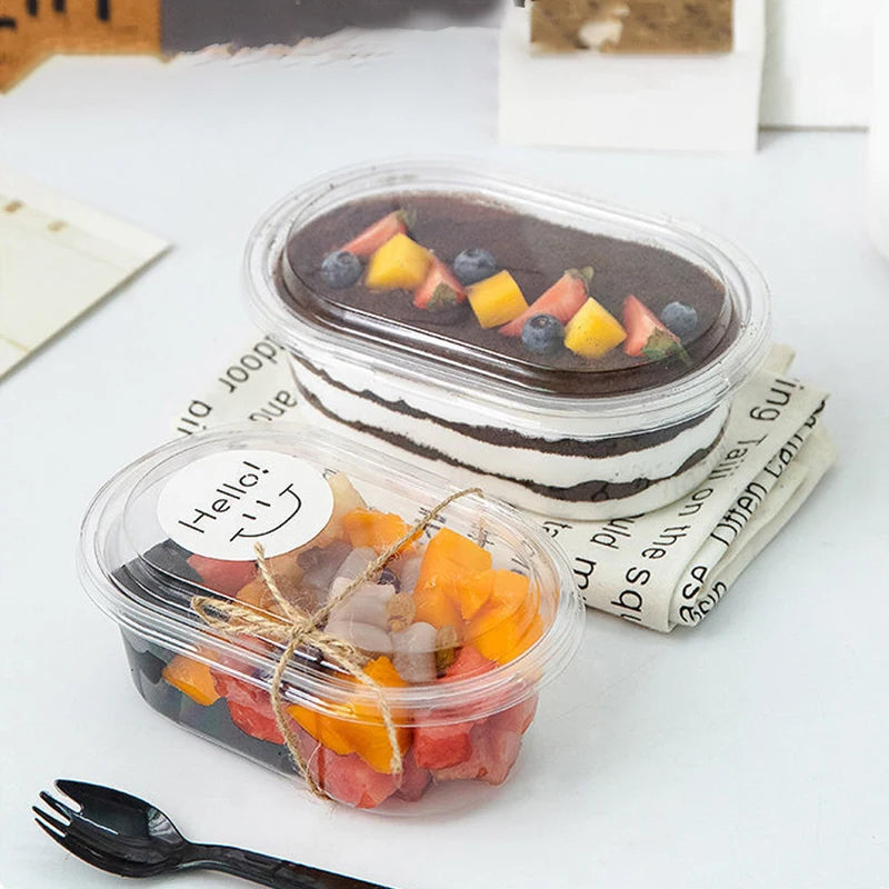 OVAL DESSERT CONTAINER / TIRAMISU BOX