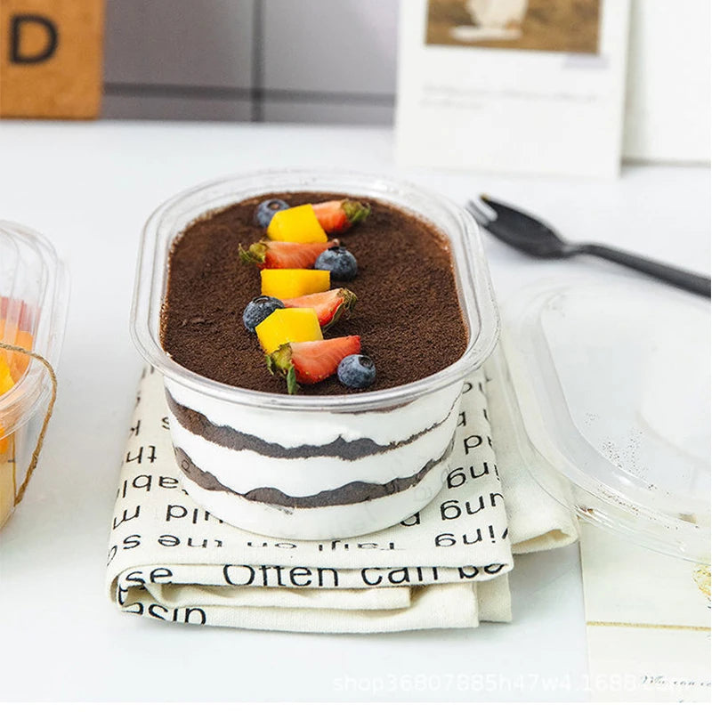 OVAL DESSERT CONTAINER / TIRAMISU BOX