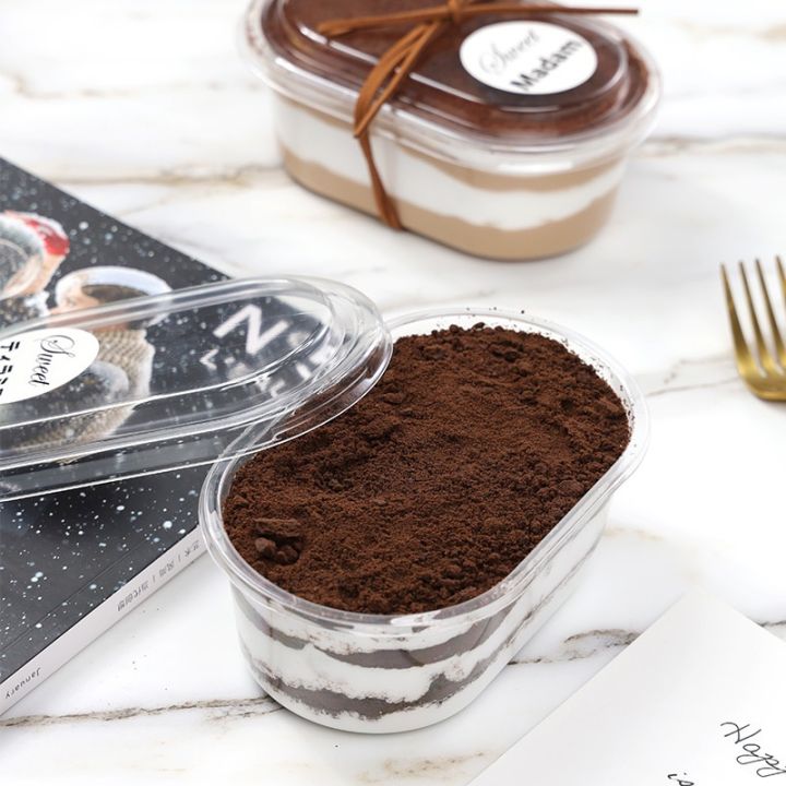 OVAL DESSERT CONTAINER / TIRAMISU BOX