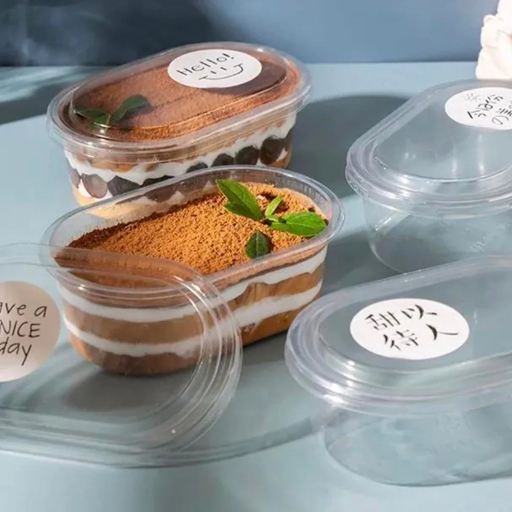 OVAL DESSERT CONTAINER / TIRAMISU BOX