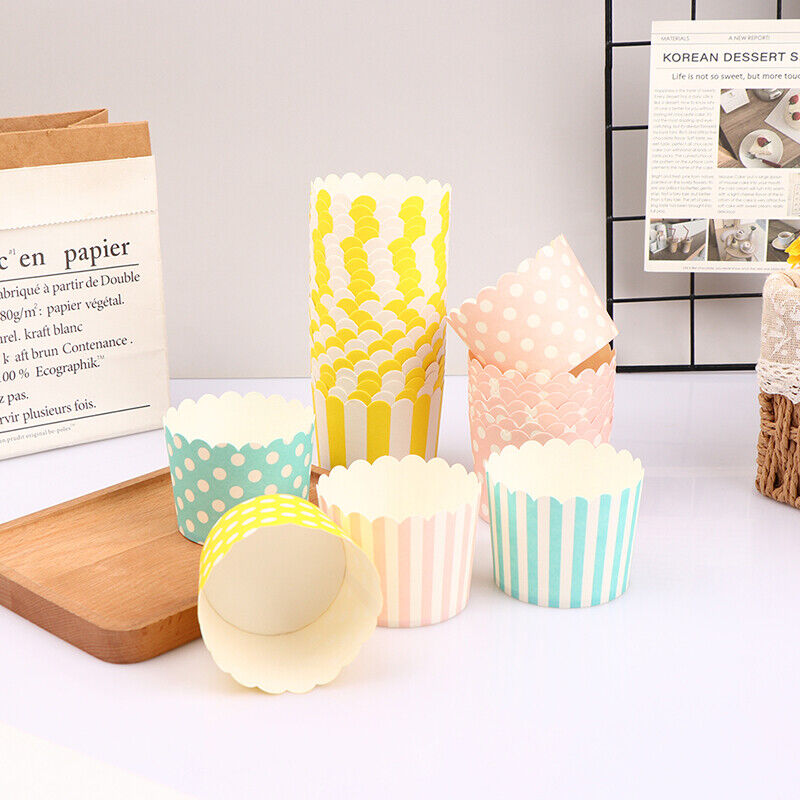 BAKE AND SERVE MUFFIN CUPS / CUPCAKE PAPER CUPS ( PACK OF 50 )