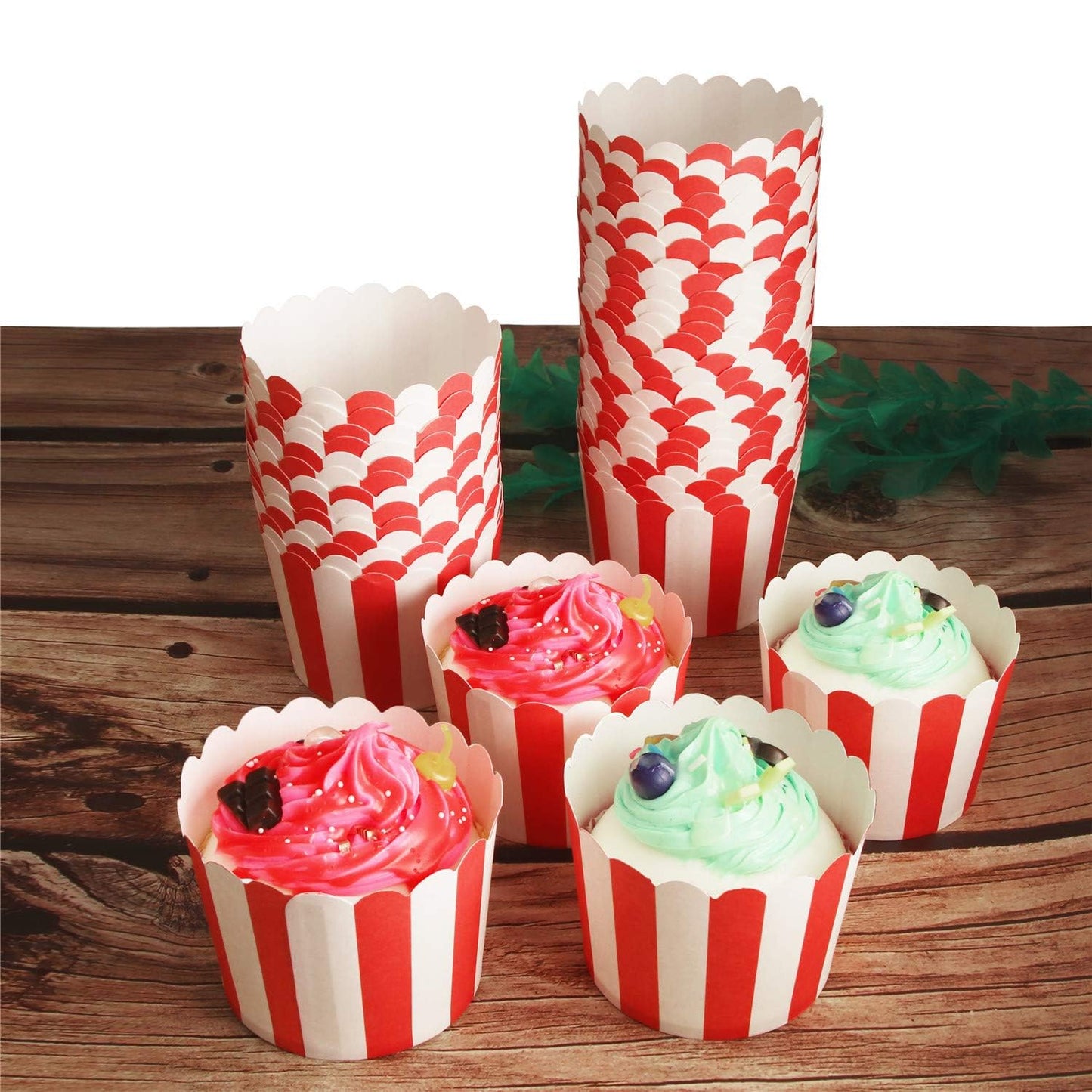 BAKE AND SERVE MUFFIN CUPS / CUPCAKE PAPER CUPS ( PACK OF 50 )