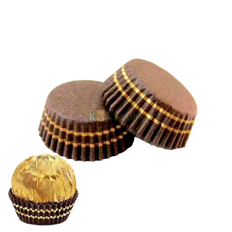 FERRERO ROCHER CHOCOLATE CUPCAKE LINER , BAKING CUPS / FERRERO PAPER LINERS (PACK OF 1000PCS)