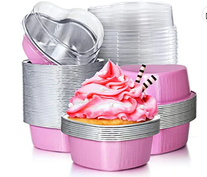HEART FOIL BAKE&SERVE WITH LID