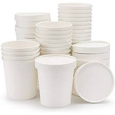 WHITE PAPER TUB / ICE CREAM TUB 750ML