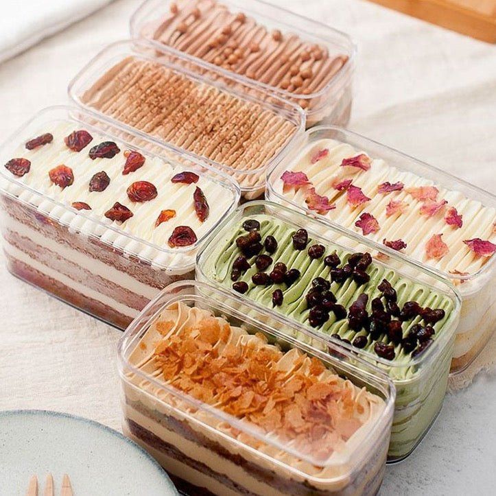 SMALL ACRYLIC RECTANGLE DESSERT TUB | ACRYLIC CAKE BOX