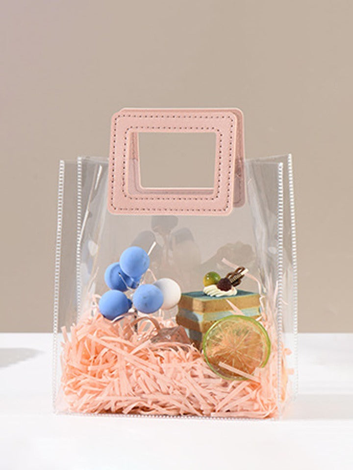 CLEAR GIFT BAG WITH HANDLE
