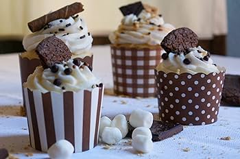 BAKE AND SERVE MUFFIN CUPS / CUPCAKE PAPER CUPS ( PACK OF 50 )