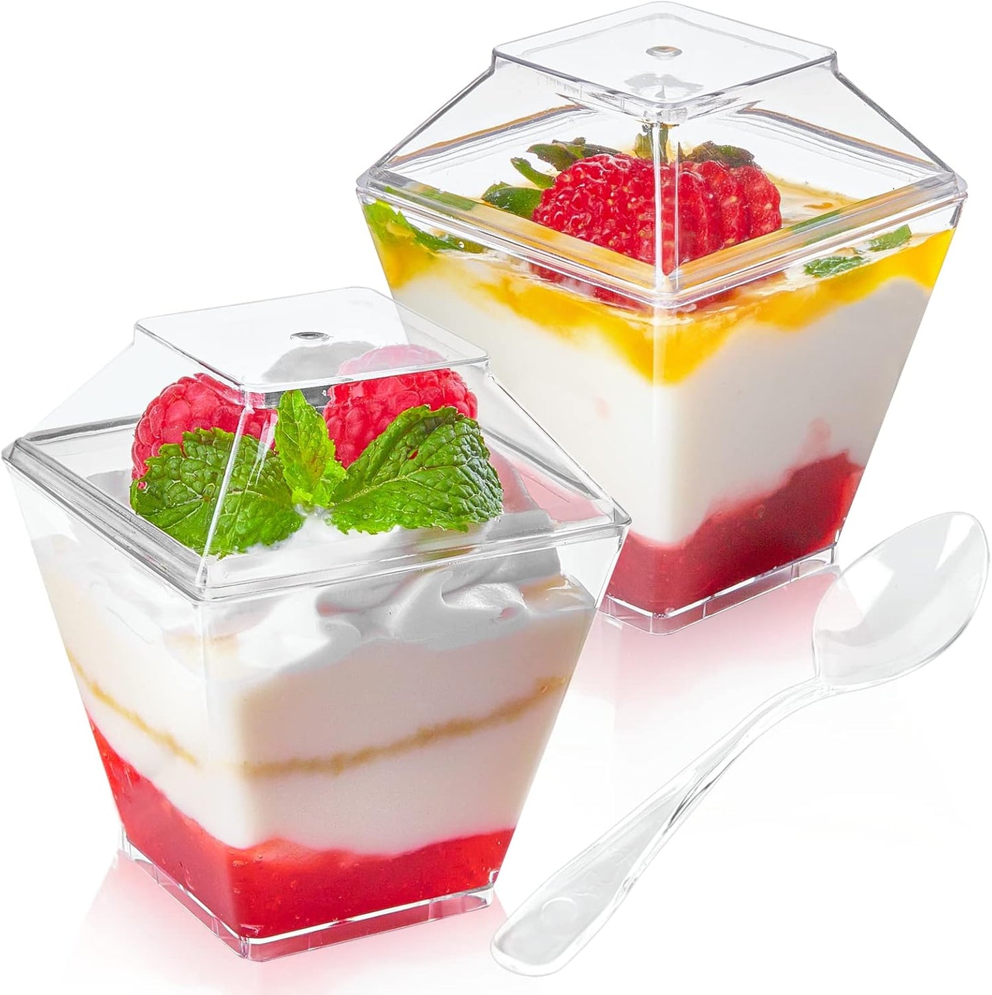MOUSSE GLASS | PS1 GLASS MOUSSE CUP WITH LID 120ml