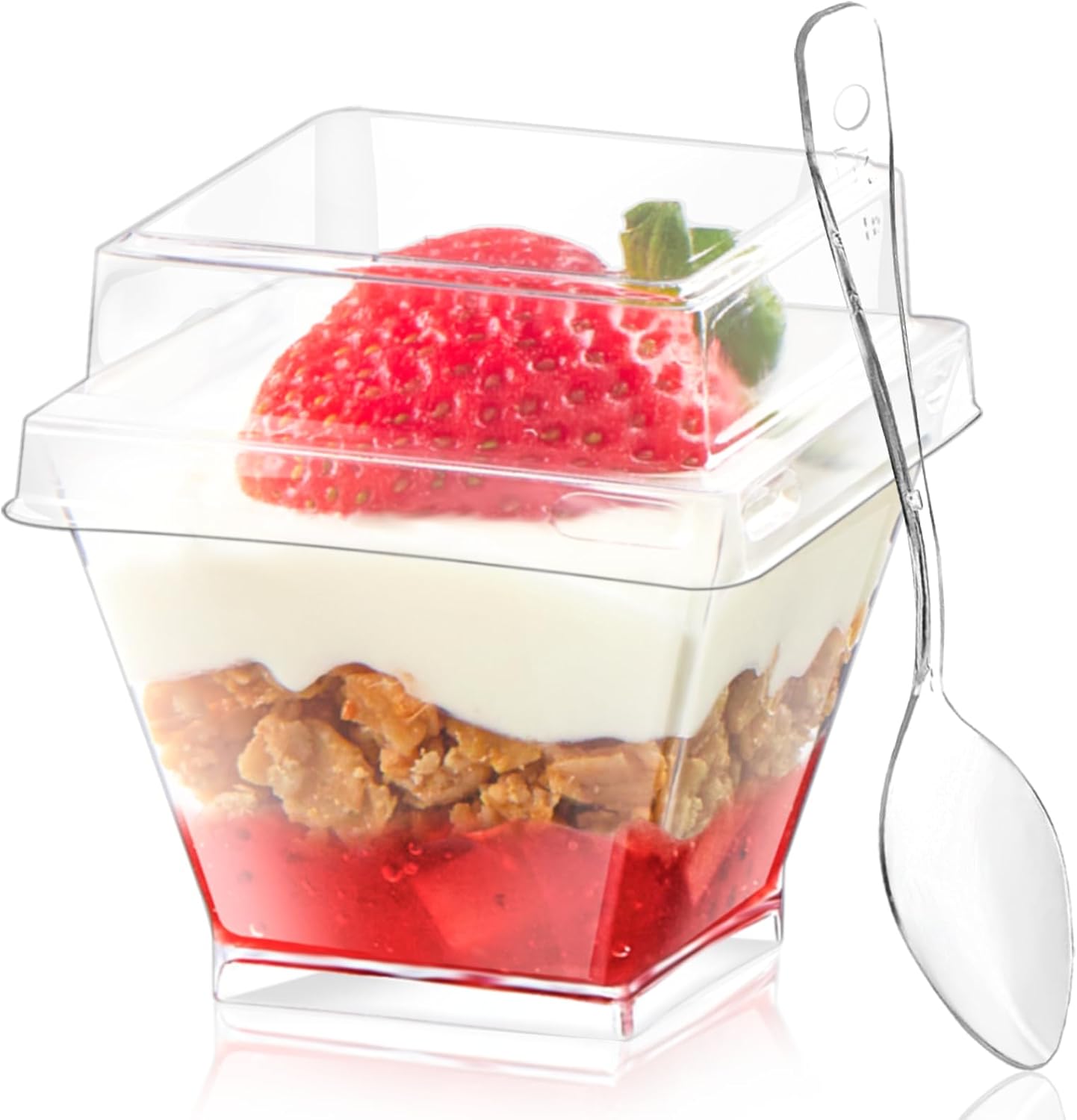 MOUSSE GLASS | PS1 GLASS MOUSSE CUP WITH LID 120ml