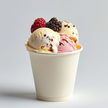 WHITE PAPER TUB / ICE CREAM TUB 750ML