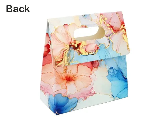 BLUE FLOWER FOIL PRINTED 2 JARS BAG