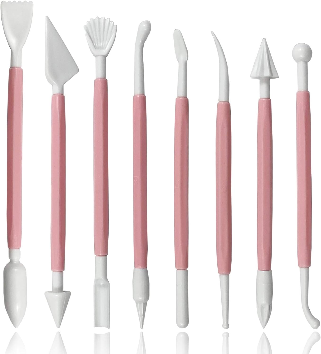 8PCS PLASTIC MODELLING TOOL SET