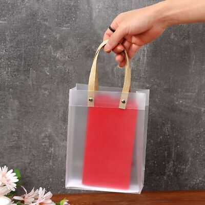OPAQUE GIFT BAG WITH KRAFT HANDLE (PACK OF 10)