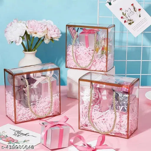 TRANSPARENT PVC HAMPER BAG