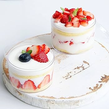 ACRYLIC ROUND DESSERT TUB. (PACK OF 10)