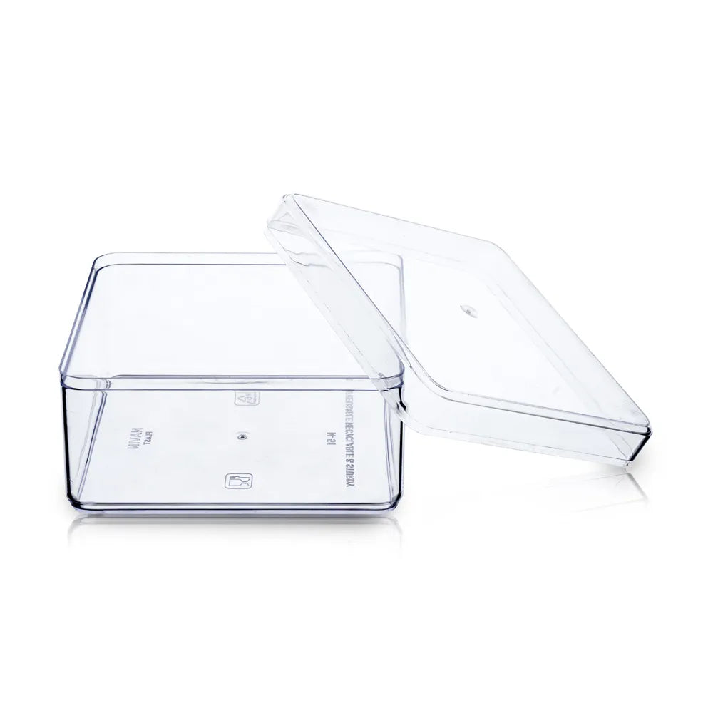 ACRYLIC SQUARE DESSERT TUB 200ml