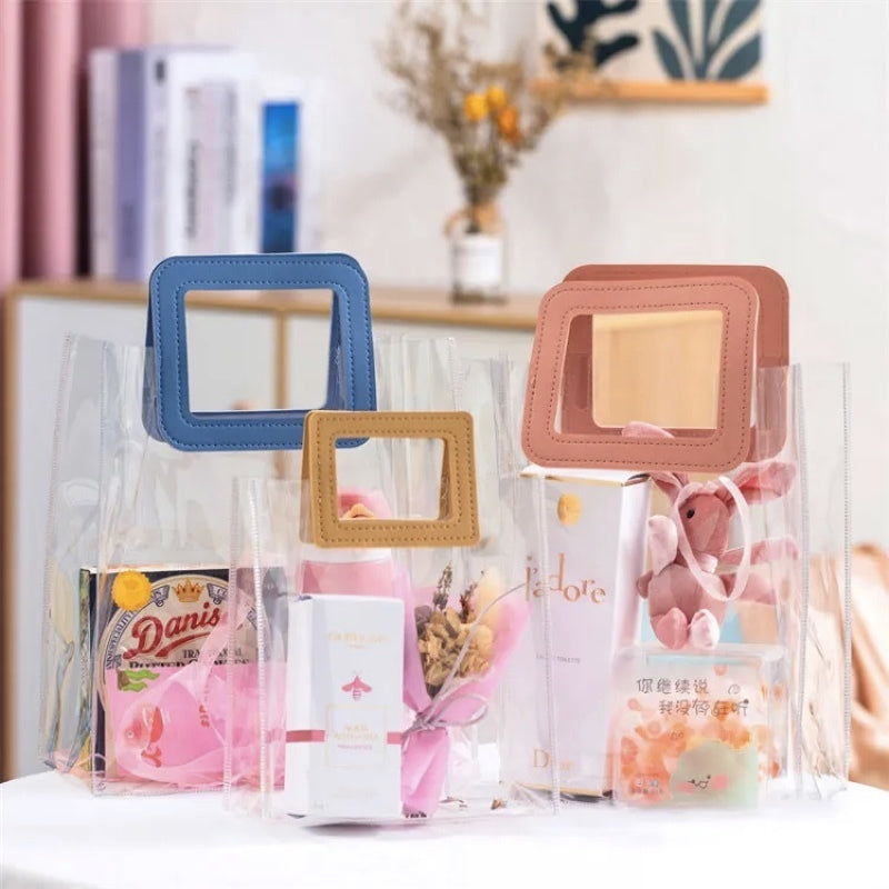 CLEAR GIFT BAG WITH HANDLE