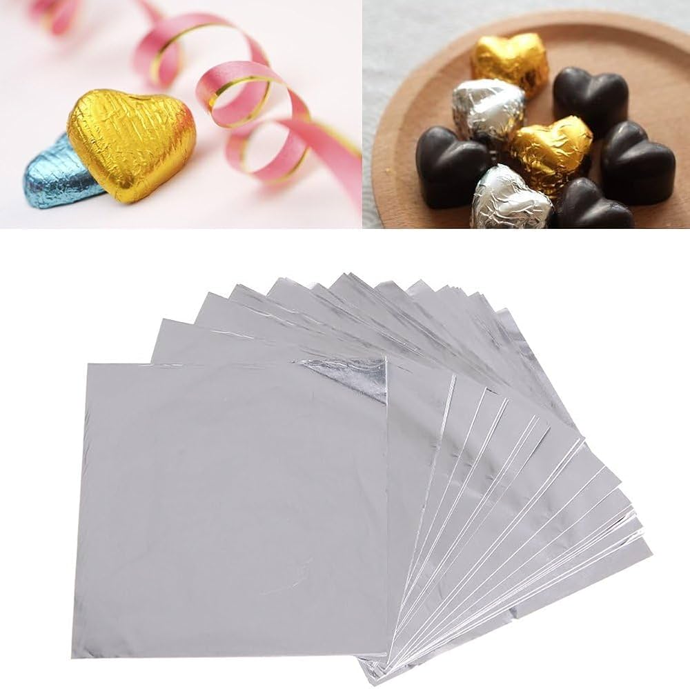 Silver Aluminium Chocolate Wrapper Foil / Chocolate Candy Wrappers Aluminium Foil Paper (Copy)