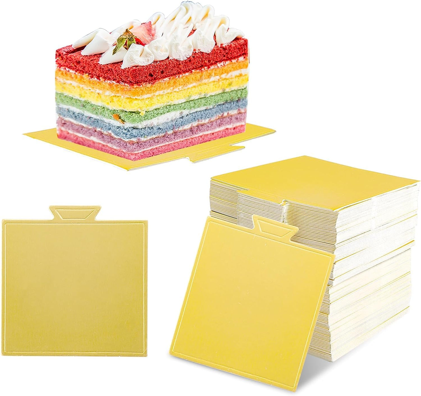SQUARE PASTRY BASE (PACK OF 25PCS)