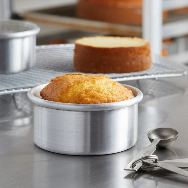 4 x 2.5 inches Round Aluminum Cake Tin /Cake Mould / Round Thali