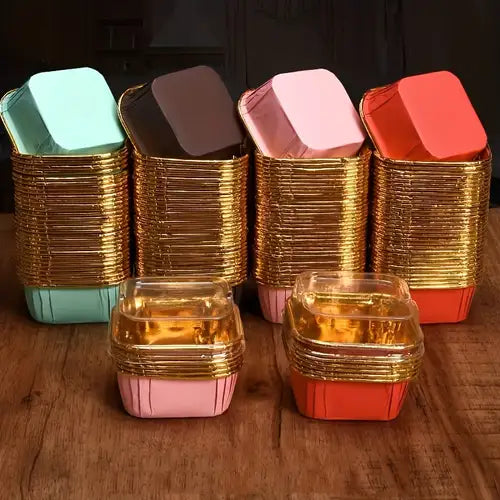 METALLIC BROWNIE BAKE&SERVE WITH LID