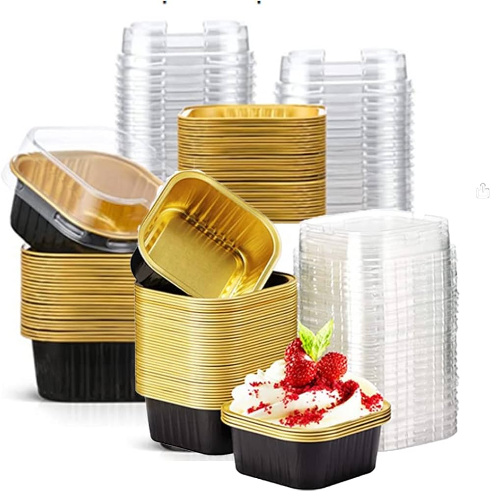 SQUARE FOIL BAKE&SERVE WITH LID