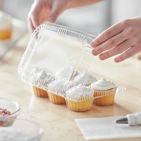 PVC 6 Cavity Cupcake Box | Muffin Box | Mini Dessert Package