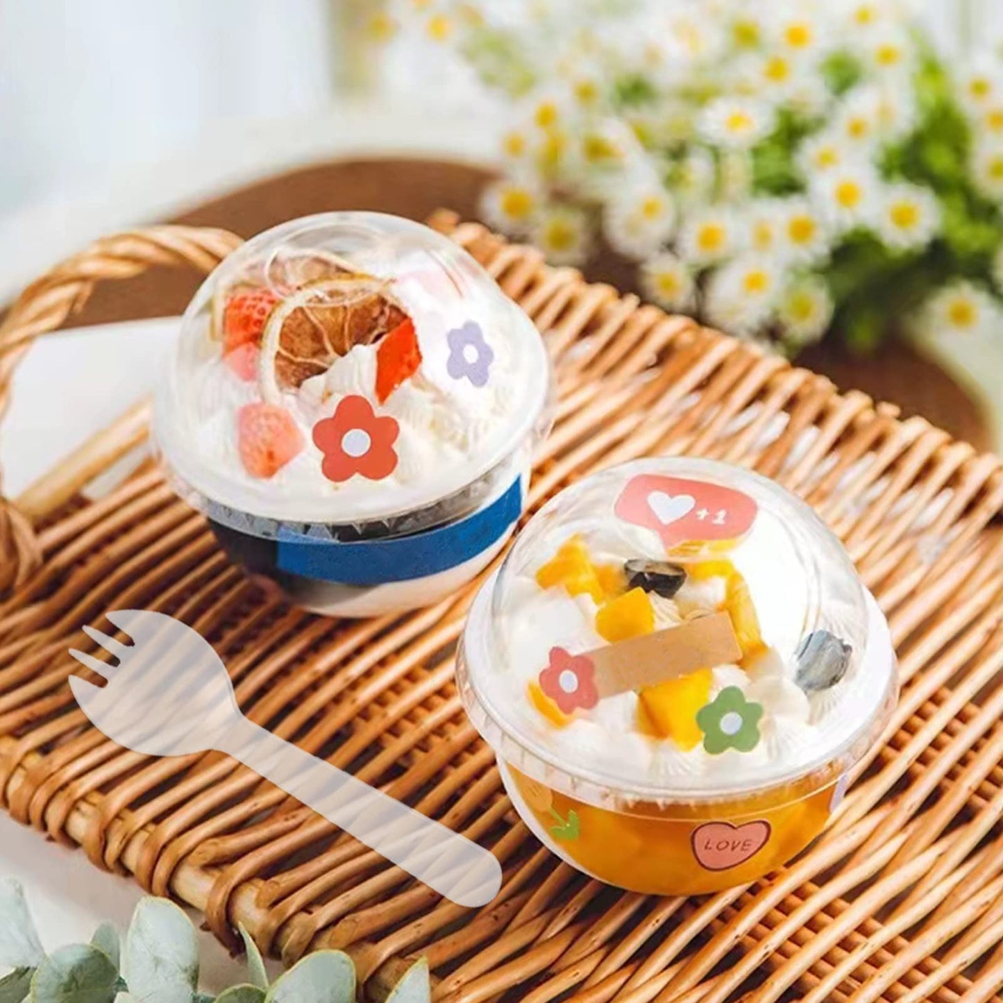Imported Clear Plastic Dessert Cup with Dome Lid – 9 oz (270 ml) | Premium Transparent Dessert Container