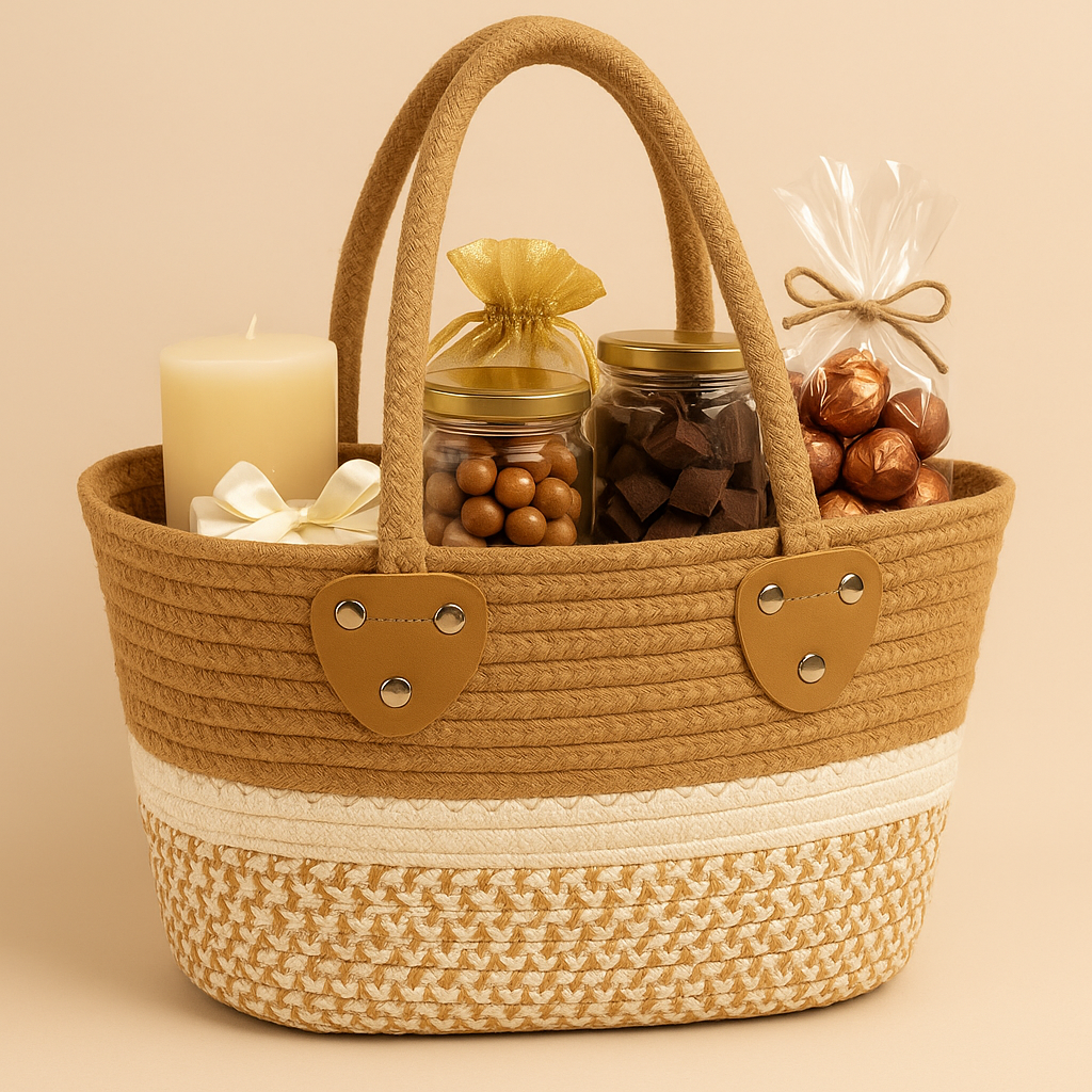 Handwoven Jute Tote Bag with Dual Handles β Eco-Friendly, Stylish Multipurpose Carry Bag
