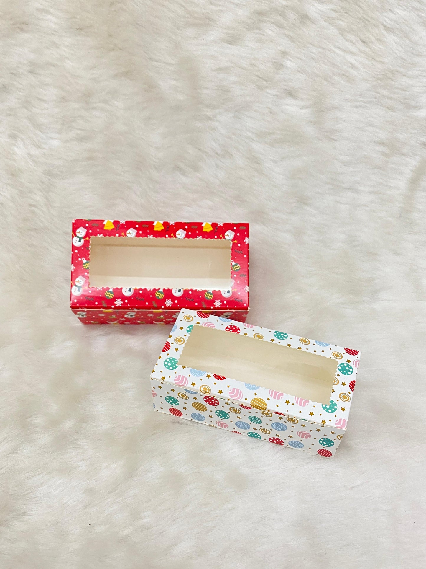 CHRISTMAS POLKA 2 BROWNIE BOX ( PACK OF 10 )