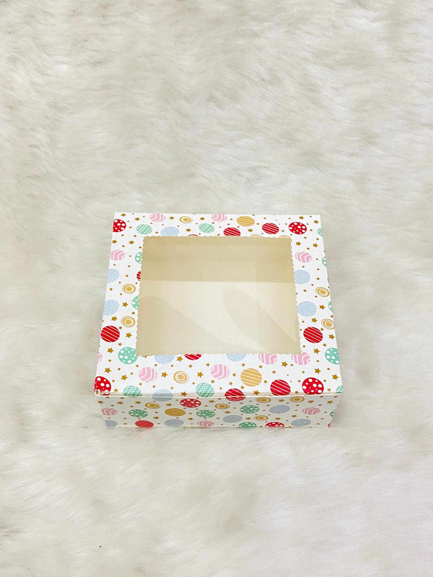 CHRISTMAS POLKA 4 BROWNIE BOX (PACK OF 10)
