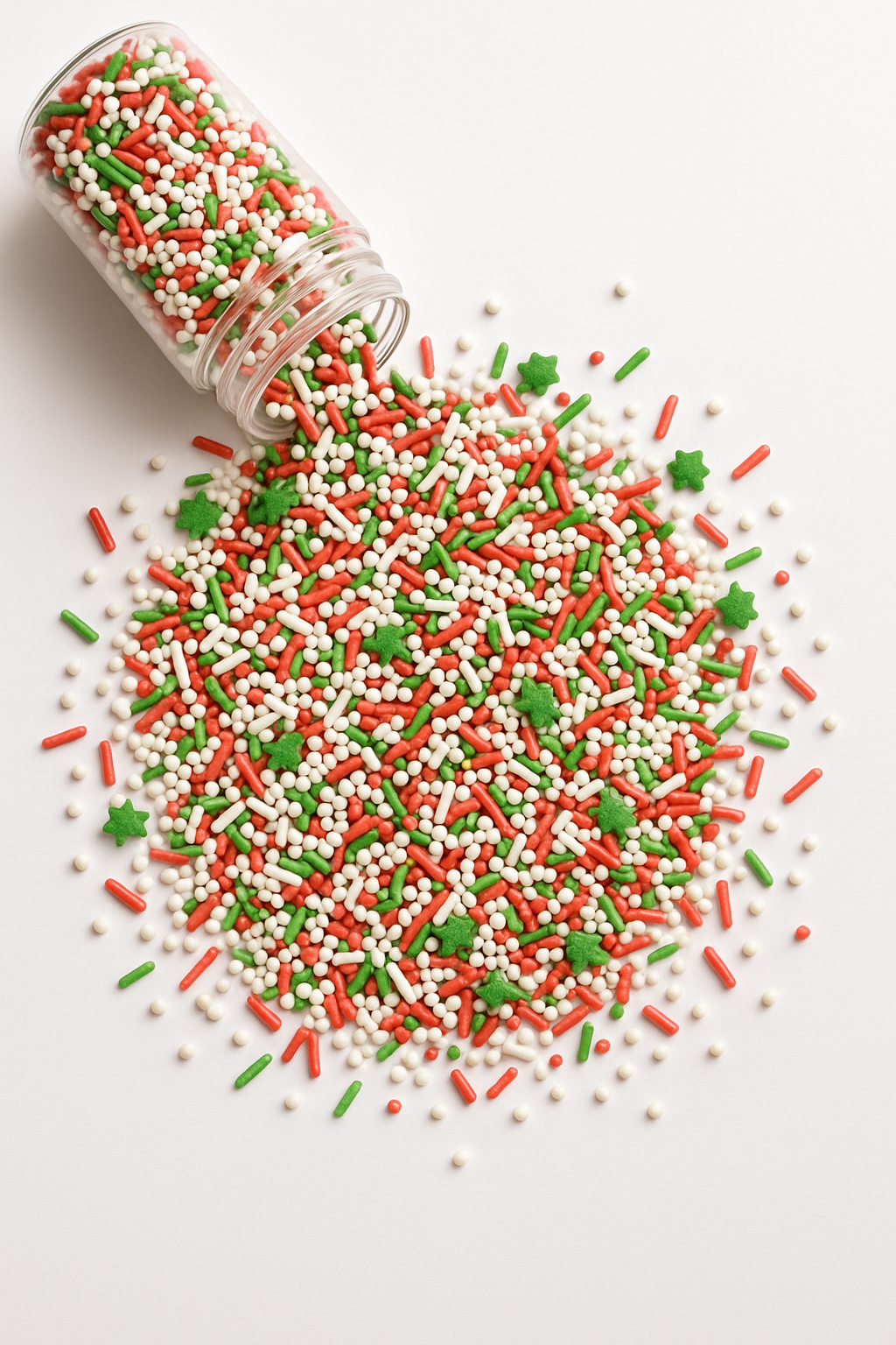 White & Red Christmas Sprinkle Mix – 500GM