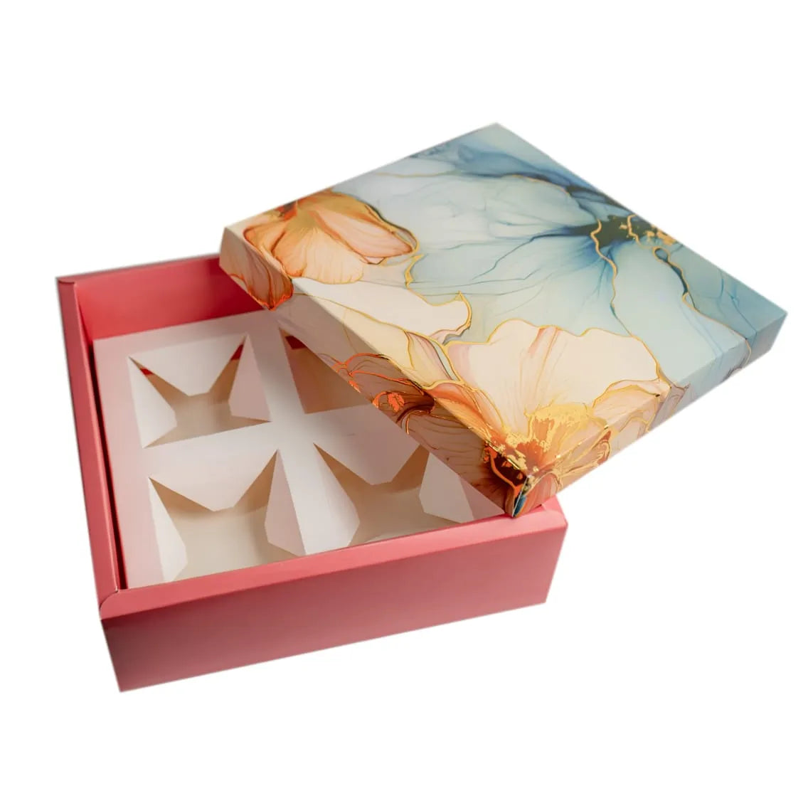 PINK FOIL PRINTED HAMPER BOX 10 INCHES