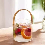 Luxury Transparent Small Round Hamper Basket with Handle | Premium Gift Packaging