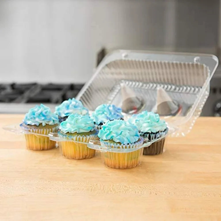 PVC 6 Cavity Cupcake Box | Muffin Box | Mini Dessert Package