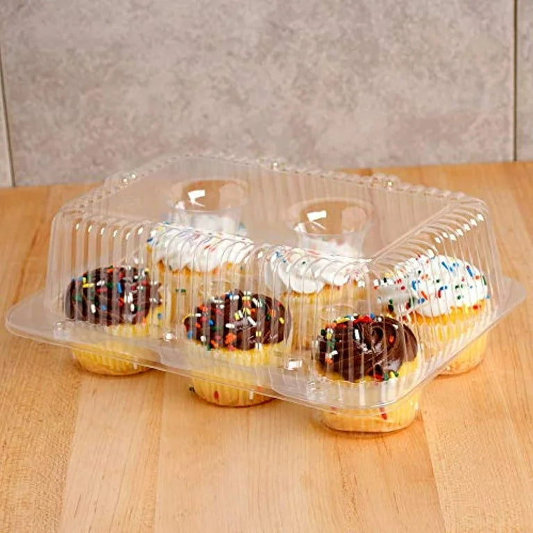 PVC 6 Cavity Cupcake Box | Muffin Box | Mini Dessert Package