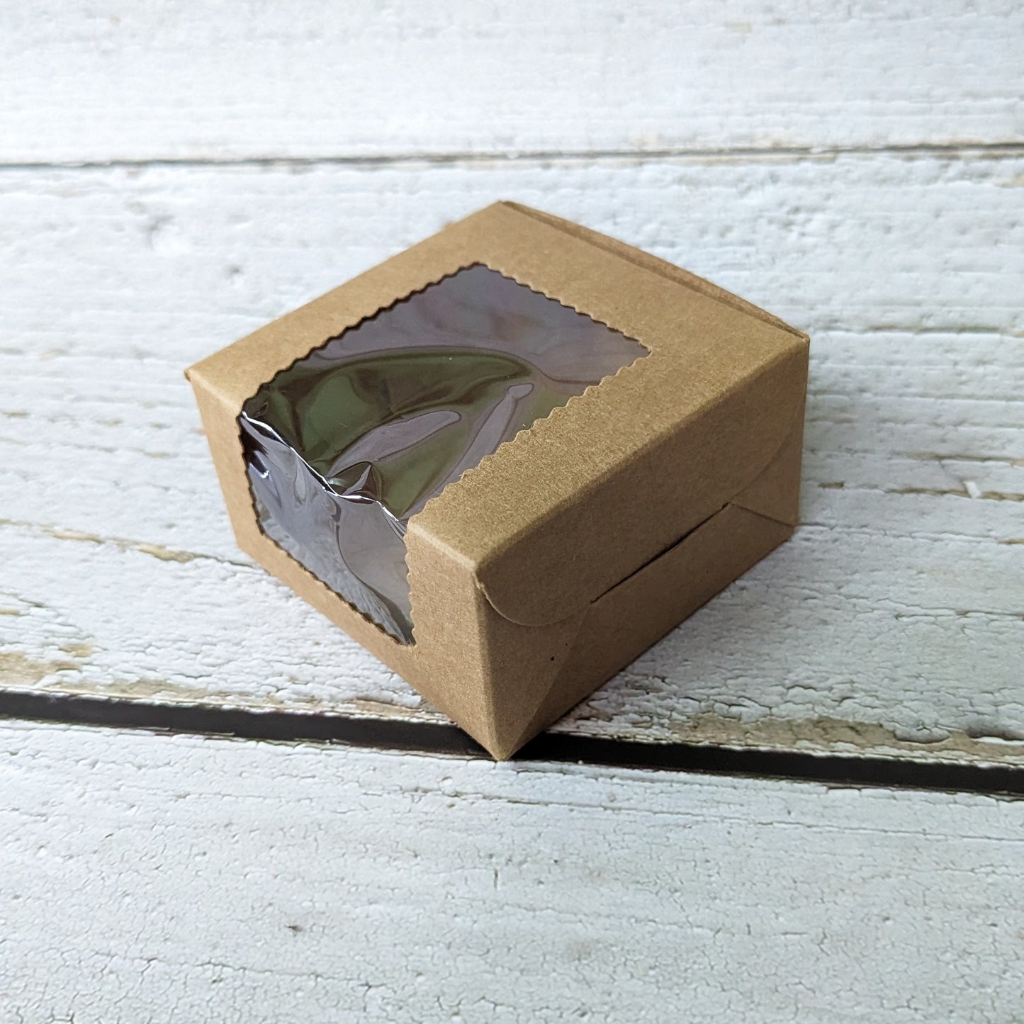 Kraft Single Brownie Box with Window – Premium Dessert Packaging