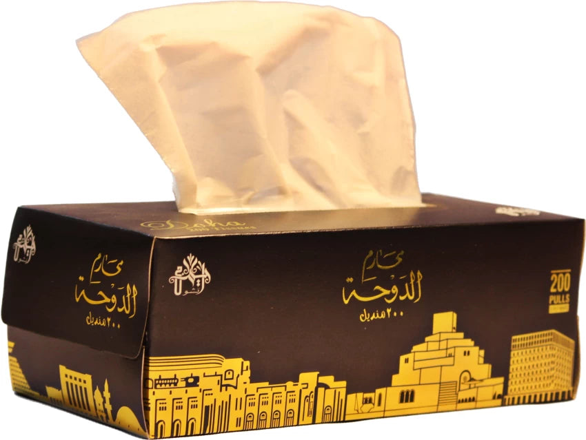 DOHA FACE TISSUE 2PLY 200 PULLS . 5 IN 1
