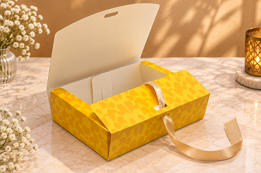 Premium Festive Multi-Purpose Hamper Box with Ribbon
