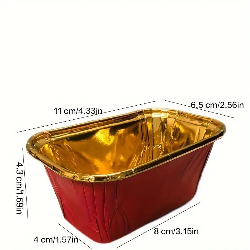 METALLIC MINI PLUM BAKE&SERVE WITH LID  (PACK OF 10)