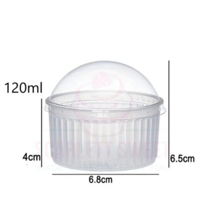 Premium Clear Dessert Cups with Dome Lid – Thick & Sturdy Finish