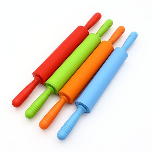 PLASTIC COLOURFUL ROLLING PIN (12INCHES)