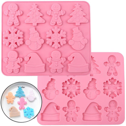 9-Cavity Silicone Mould – Christmas Shapes for Chocolates & Desserts