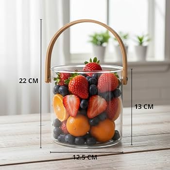 Luxury Transparent Small Round Hamper Basket with Handle | Premium Gift Packaging