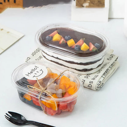 OVAL DESSERT CONTAINER / TIRAMISU BOX