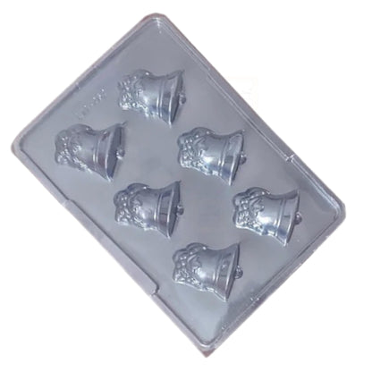 Christmas Bell Chocolate Mould – 6 Cavity PVC Mould